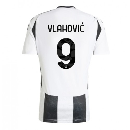 Fotbalové Dres Juventus Dusan Vlahovic #9 Domácí 2024-25 Krátký Rukáv